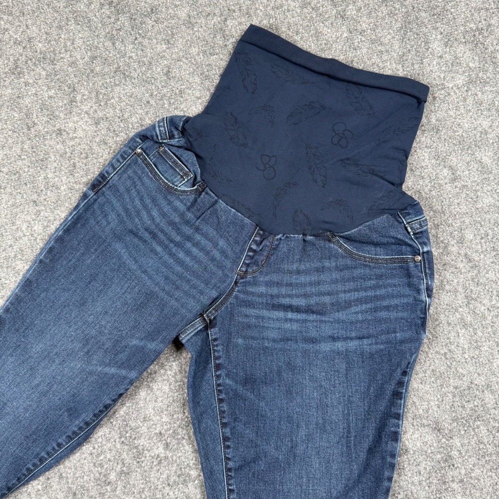 Jessica Simpson Dark Blue Maternity Jeans with Navy Panel